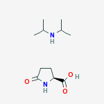 5-OXO-L-PROLINE,COMPOUND WITH DIISOPROPYLAMINE (1:1) molecular structure