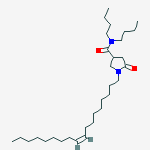 (Z)-N,N-dibutyl-1-(octadec-9-enyl)-5-oxopyrrolidine-3-carboxamide molecular structure