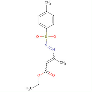 2-Butenoic acid, 3-[[(4-methylphenyl)sulfonyl]azo]-, ethyl ester molecular structure
