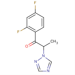 1-Propanone, 1-(2,4-difluorophenyl)-2-(1H-1,2,4-triazol-1-yl)- molecular structure