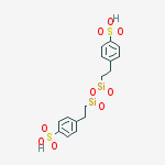 4,4'-[(1,3-dioxodisiloxane-1,3-diyl)diethylene]bis(benzenesulphonic) acid molecular structure