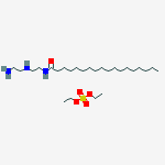 DIETHYL SULFATE,COMPOUND WITH N-(2-((2-AMINOETHYL)AMINO)ETHYL)OCTADECANAMIDE molecular structure