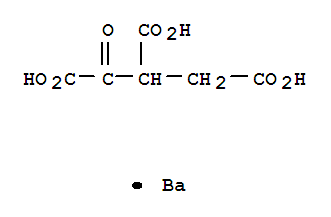 barium hydrogen 1-oxopropane-1,2,3-tricarboxylate molecular structure