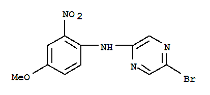 2-Pyrazinamine,5-bromo-N-(4-methoxy-2-nitrophenyl)-