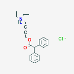 4-[(diphenylacetyl)oxy]-N,N-diethylbut-2-yn-1-aminium chloride
