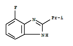 1H-Benzimidazole,  7-fluoro-2-(1-methylethyl)- molecular structure