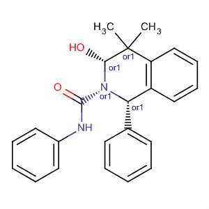 2(1H)-Isoquinolinecarboxamide,3,4-dihydro-3-hydroxy-4,4-dimethyl-N,1-diphenyl-, cis-