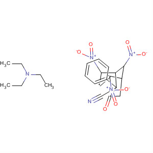 Bicyclo[3.3.1]non-6-ene-2-carbonitrile, 6,8,9-trinitro-3-oxo-2-phenyl-,compd. with N,N-diethylethanamine (1:1) molecular structure