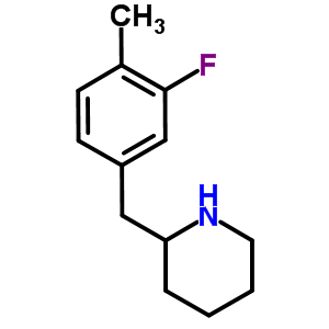 2-(3-FLUORO-4-METHYL-BENZYL)-PIPERIDINE
