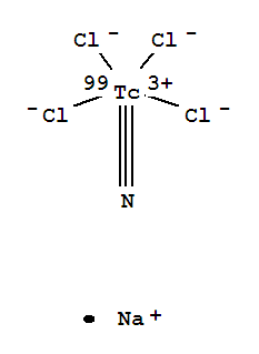 sodium tetrachloronitrido technetate molecular structure