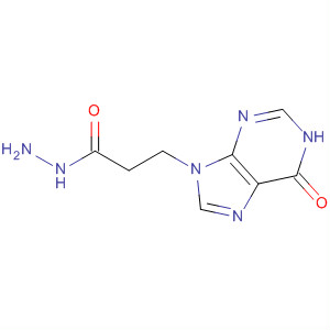 9H-Purine-9-propanoic acid, 1,6-dihydro-6-oxo-, hydrazide molecular structure