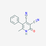3,4-Pyridinedicarbonitrile,  1,2-dihydro-6-methyl-2-oxo-5-phenyl-
