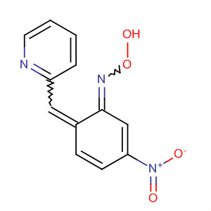 2,4-Cyclohexadien-1-imine,N-hydroperoxy-3-nitro-6-(2-pyridinylmethylene)- molecular structure