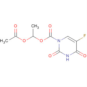1(2H)-Pyrimidinecarboxylic acid, 5-fluoro-3,4-dihydro-2,4-dioxo-,1-(acetyloxy)ethyl ester molecular structure