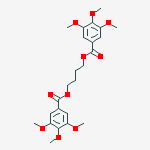 4-(3,4,5-trimethoxybenzoyl)oxybutyl 3,4,5-trimethoxybenzoate molecular structure