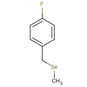 Benzene, 1-fluoro-4-[(methylseleno)methyl]- molecular structure