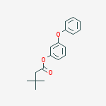 3-phenoxyphenyl 3,3-dimethylbutanoate molecular structure