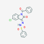 N-[(e)-(1-benzoyl-5-chloro-2-oxoindol-3-ylidene)amino]benzenesulfonamide