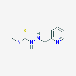 1,1-dimethyl-3-(pyridin-2-ylmethylamino)thiourea molecular structure