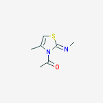 1-(4-methyl-2-methylimino-1,3-thiazol-3-yl)ethanone